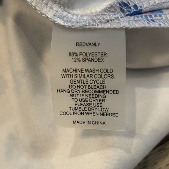 Redvanly Leone Golf Polo Shirt Mens Medium Blue Lavender Geometric NWT Preppy - Picture 4 of 6